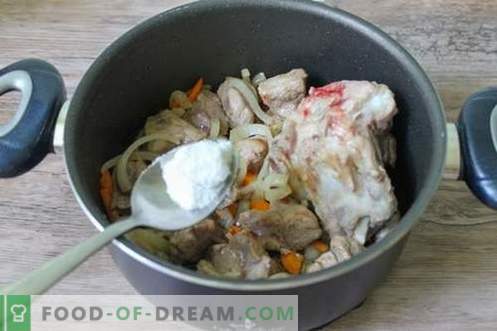 Shurpa di maiale - un primo piatto abbondante e ricco