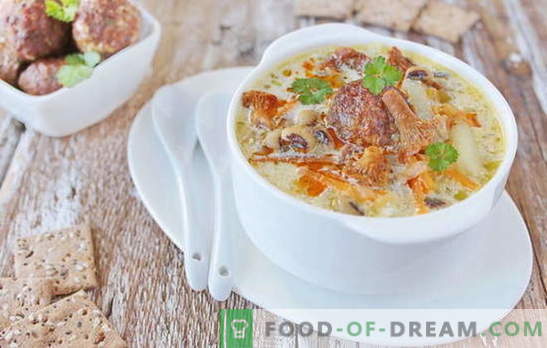 Zuppa con polpette di carne - piacere appagante! Varie ricette per zuppe con polpette e fagioli, noodles, funghi, verdure