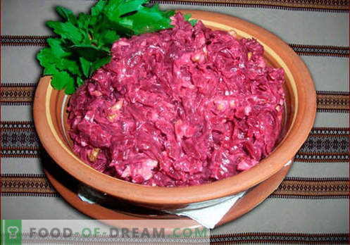 Insalata di barbabietole con prugne - le migliori ricette. Come cucinare in modo corretto e gustoso insalata di barbabietola con prugne secche.
