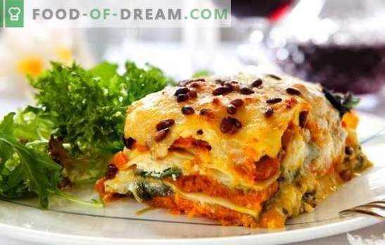 La lasagna con formaggio è un altro pezzo, senora! Ricette per diverse lasagne con formaggio e prosciutto, funghi, pomodori, pollo
