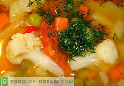 Zuppa in brodo di manzo - le migliori ricette. Come cucinare correttamente e gustoso zuppa di brodo di manzo.
