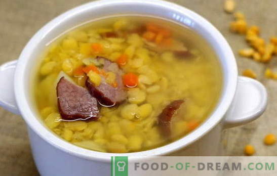 La zuppa di piselli con carne è molto amata dai bambini. Cucinare la zuppa di piselli con la carne è un processo semplice e accessibile per tutti: ricette