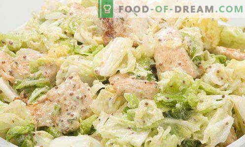 Insalata Caesar - le giuste ricette e ingredienti. Come cucinare la salsa (condimento) per l'insalata 