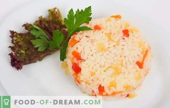 Il riso con carote e cipolle è un utile contorno. Ricette di riso con carote e cipolle in forno, multicooker o sulla stufa