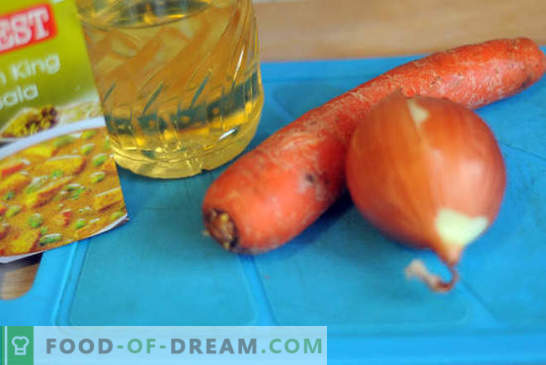 Salmone rosa con carote e cipolle - è facile! Ricetta fotografica passo-passo, istruzioni per cucinare salmone rosa con carote e cipolle