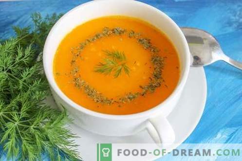 Zuppa di purea di zucca - un mood luminoso in ogni momento dell'anno. Ricetta passo-passo con una foto: zuppa di zucca, diverse opzioni
