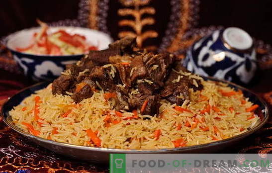 Plov reale uzbeco: ricette e segreti di cucina. Come preparare un pilaf di agnello all'uovo, pollo, con frutta secca