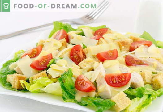 Caesar salad with chicken - le migliori ricette. Come cucinare correttamente e gustoso un'insalata 