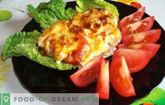 Costolette di pollo con pomodori e formaggio possono anche principianti. Una ricetta semplice per succulenta costoletta di pollo con pomodoro e formaggio