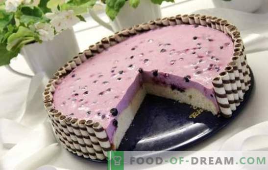 Torta allo yogurt - dessert dietetico! Ricette delicate torte allo yogurt con pan di spagna, frutti di bosco e gelatina
