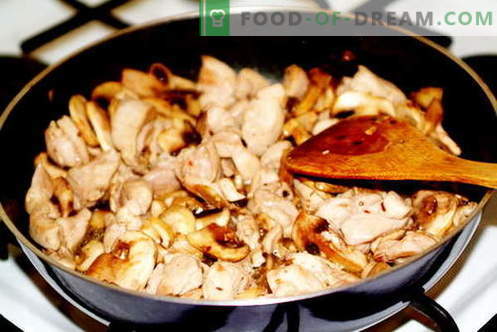 Champignon - le migliori ricette. Come cucinare funghi e gustosi.