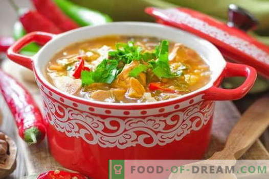 Zuppa di pollo Kharcho - le migliori ricette. Come cucinare correttamente e gustoso zuppa Kharcho di pollo.