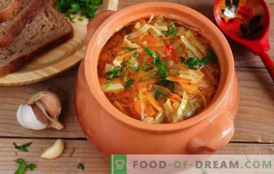 Zuppa di cavolo magro a base di crauti - ricette e segreti di cucina. Come cucinare una deliziosa zuppa magra di crauti