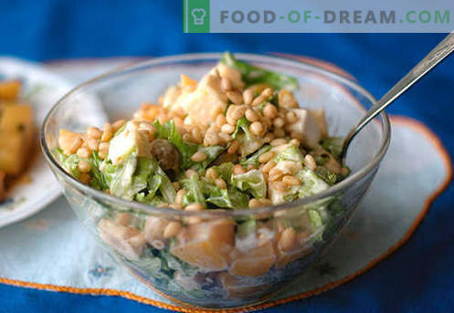 Insalata con pinoli - le migliori ricette. Come correttamente e gustoso per preparare un'insalata con pinoli.