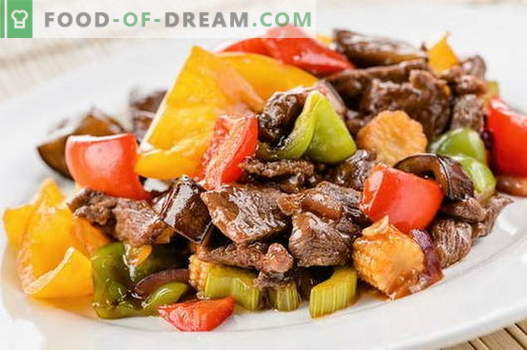 Carne in cinese - le migliori ricette. Come cucinare correttamente e carne in cinese.